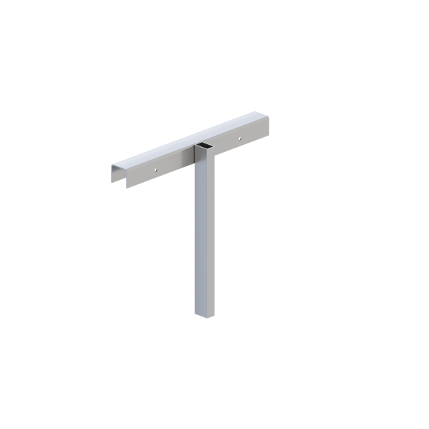 Simple wooden fence stand | with matching top part | Top of wood mobile fence standgalvanized, 1000 mm